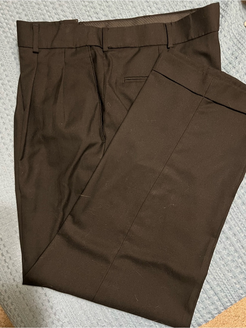 Stafford Black Men's Dress Pants - Flat Front